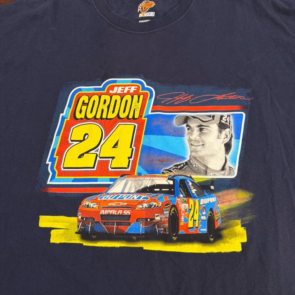 VTG NASCAR Winner's Circle Jeff Gordon T-Shirt Blue Men 2XL Classic